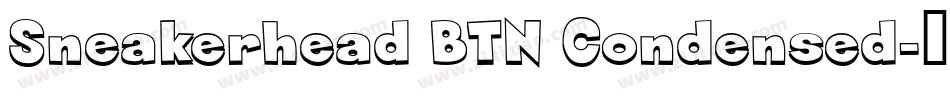Sneakerhead BTN Condensed字体转换